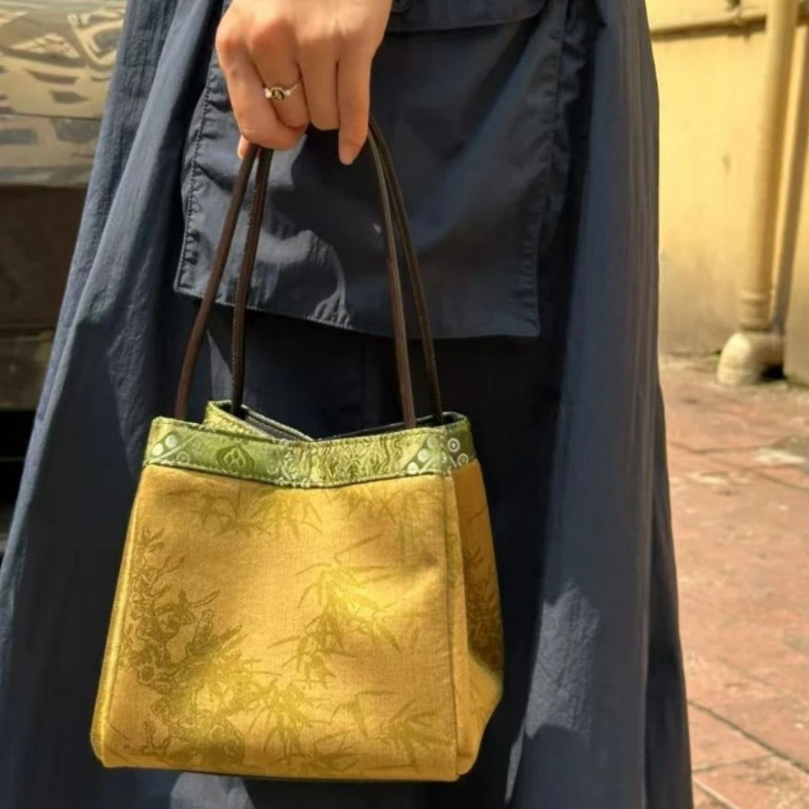 Cheongsam Hanfu Ancient Style Charm Hand Carrying Small Square Bag