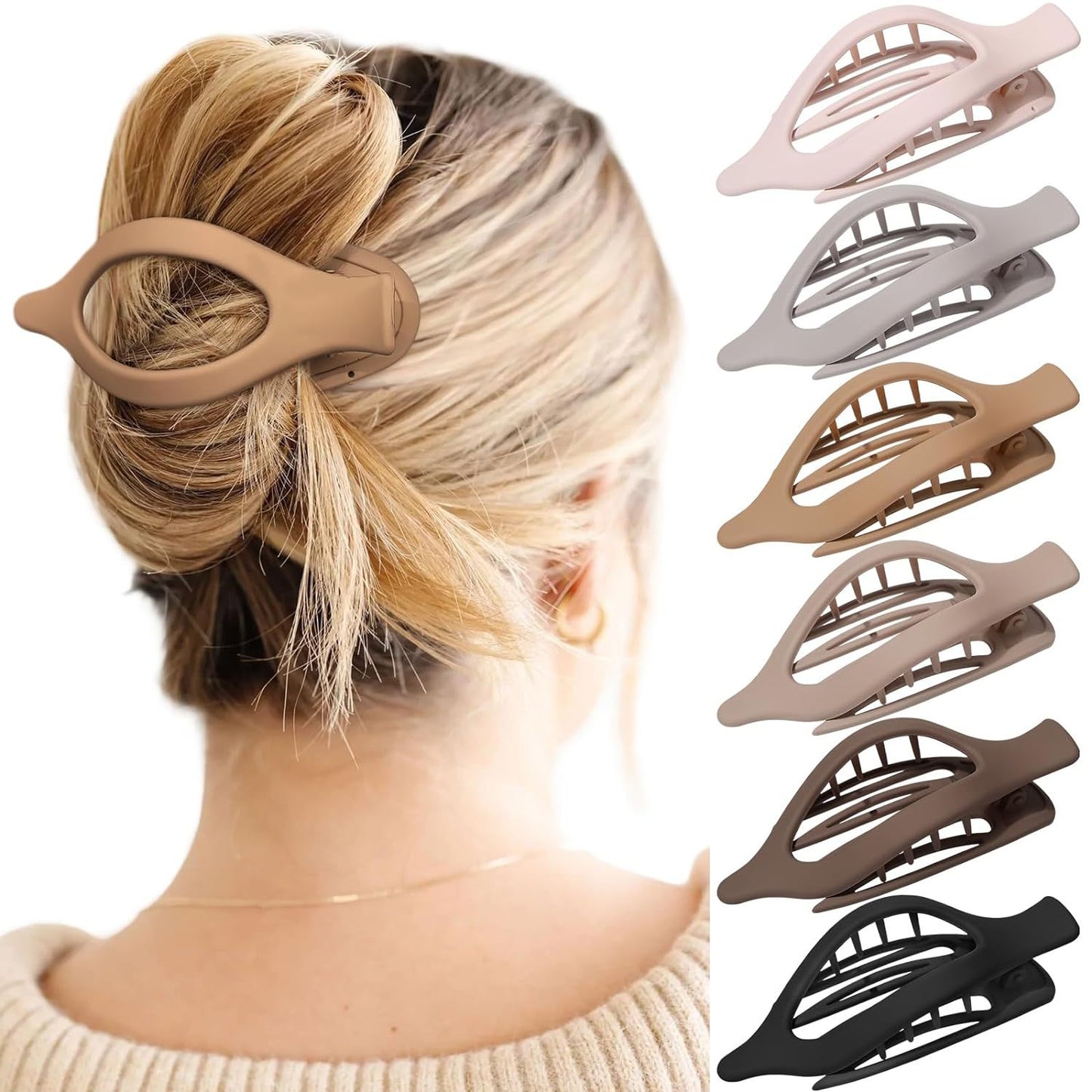 Women's Portable And Simple Plastic Frosted Grip
