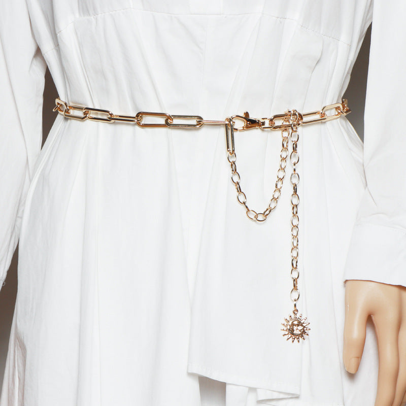 Metal Waist Chain Accessories Women's Thin Jk Belt Chain Trousers Chain Chain
