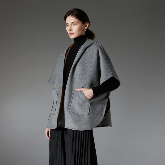 Pure Color Wool Cashmere Shawl