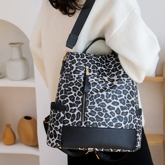 Simple Leisure Travel Large Capacity Soft Leather Shoulder Bag For Women