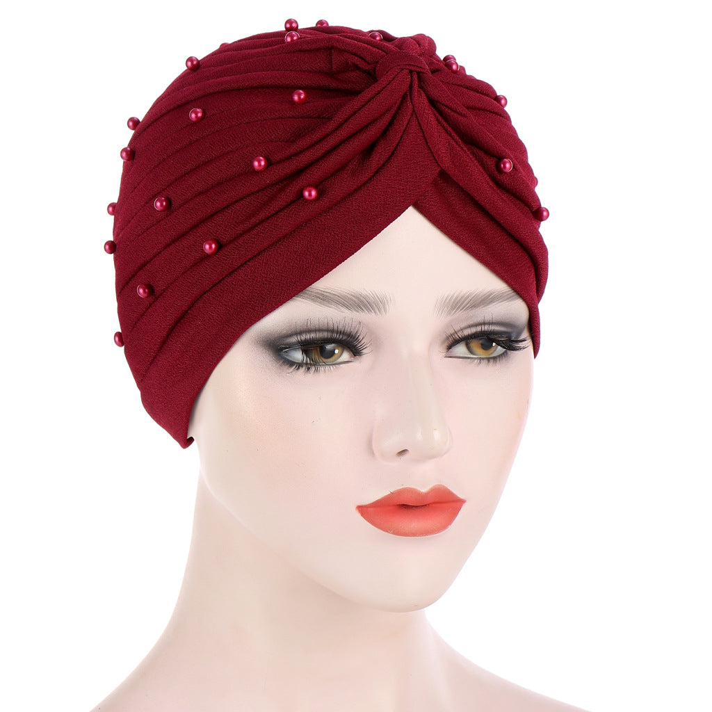 Casual Beaded Pleated Simple Toe Cap