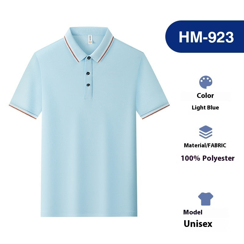 Lapel Polo Shirt Summer Work Clothes