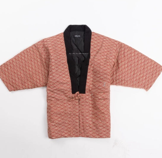 New Japanese-style Half-wrap Cotton Coat Warm Padded Cotton Outerwear With A Quilted Design