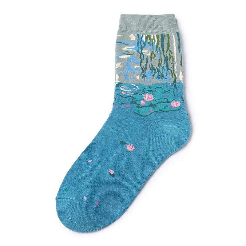 Women's Personalized Pure Cotton Mid Length Socks