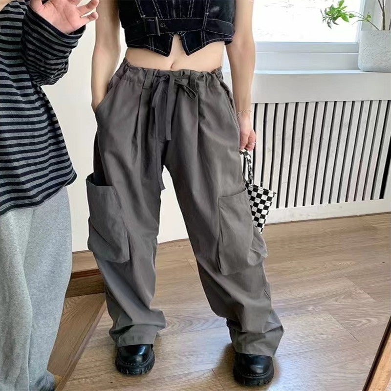 New Simple Harajuku Style Sports Pants Women's High Waist Show Thin