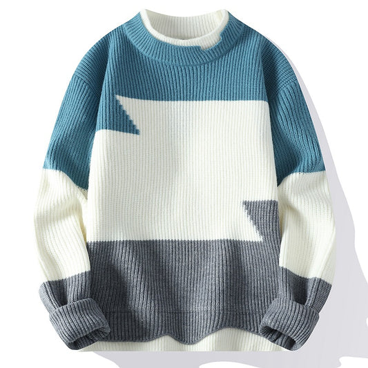 Rund Hals Trend Hong Kong Style Fashion Løs Sweater
