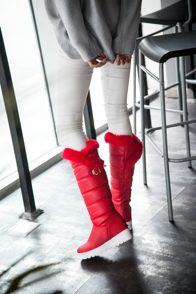 Women's Thick-soled Warm High-top Cotton Boots