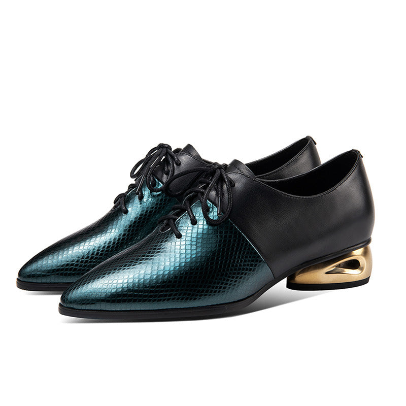 Women's Plus Size Thick-heeled Deep-mouth Single Shoes