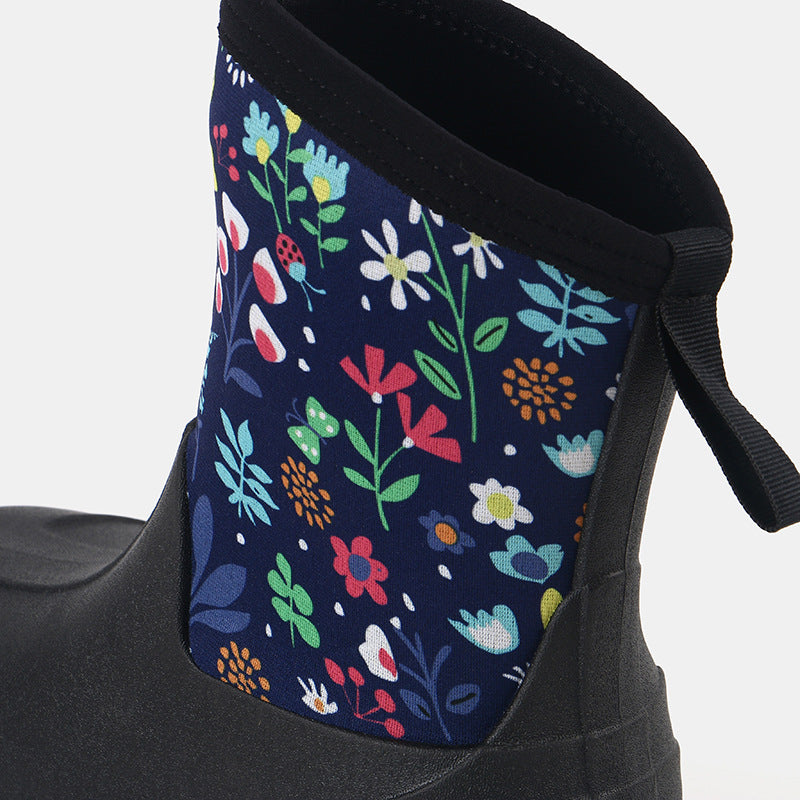 Fashion Simple High Tube Men's And Women's Rain Boots