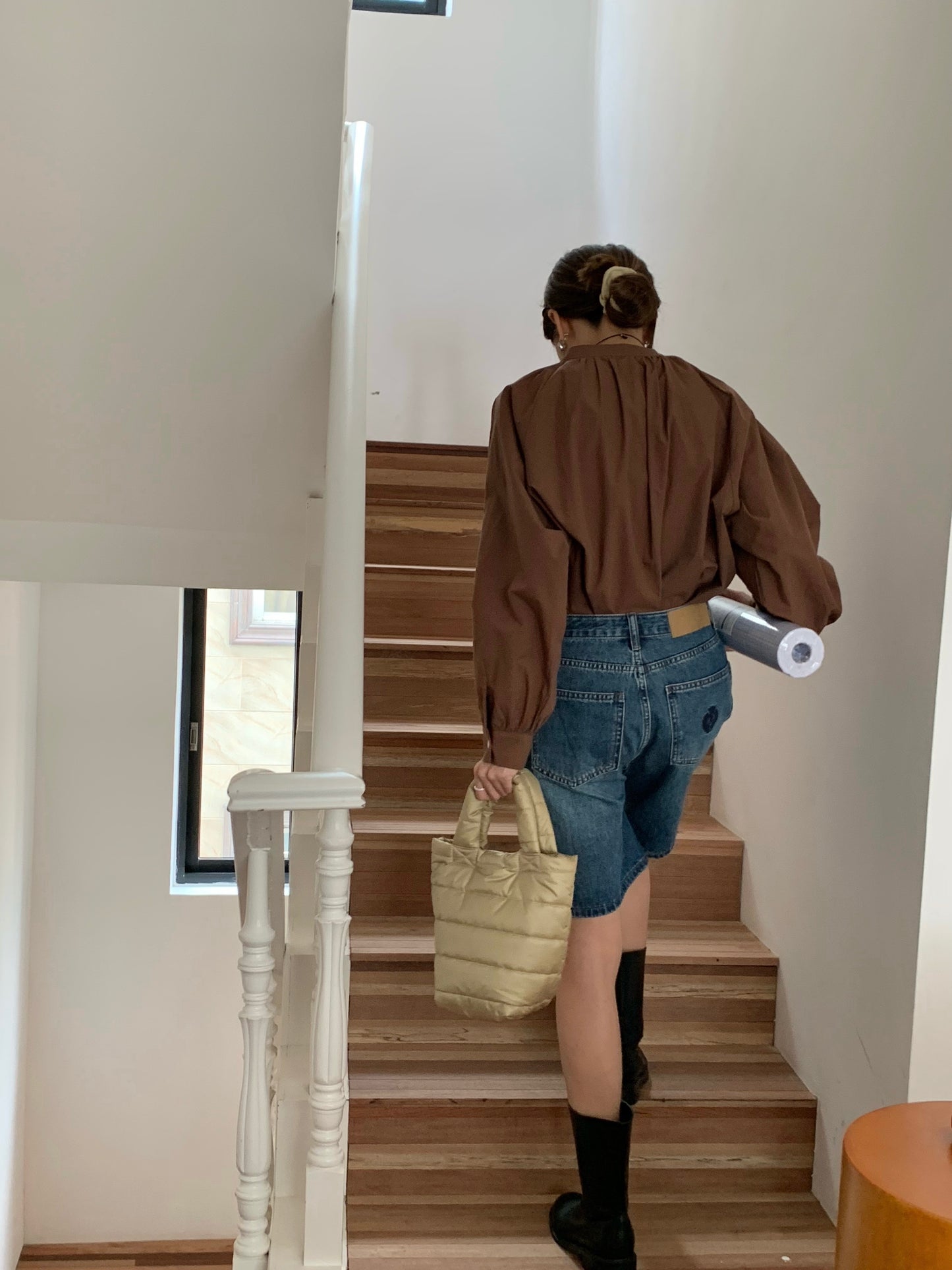 Autumn And Winter Cotton Filling Soft Handbag