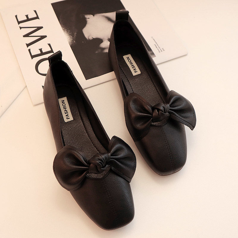 Women's Fashion Simple Shallow Bow Casual Shoes