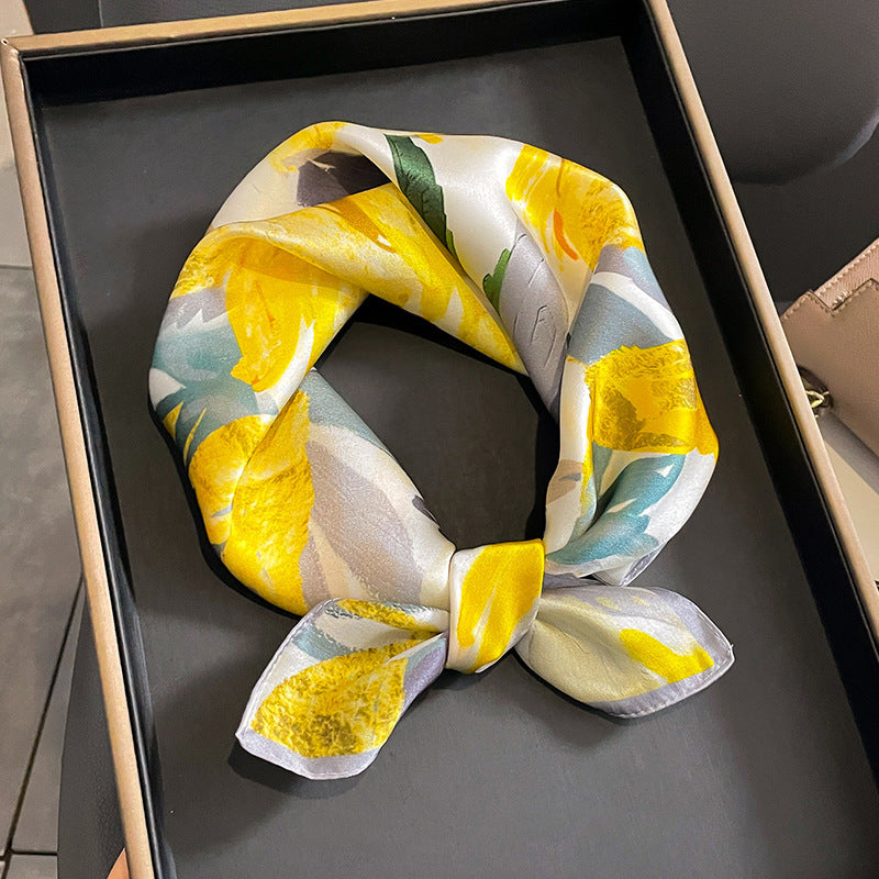 Versatile And Stylish Silk Neck Scarf