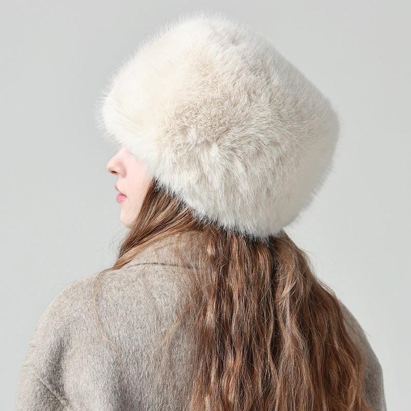 Earflaps Northeast Bucket Plush Bucket Hat