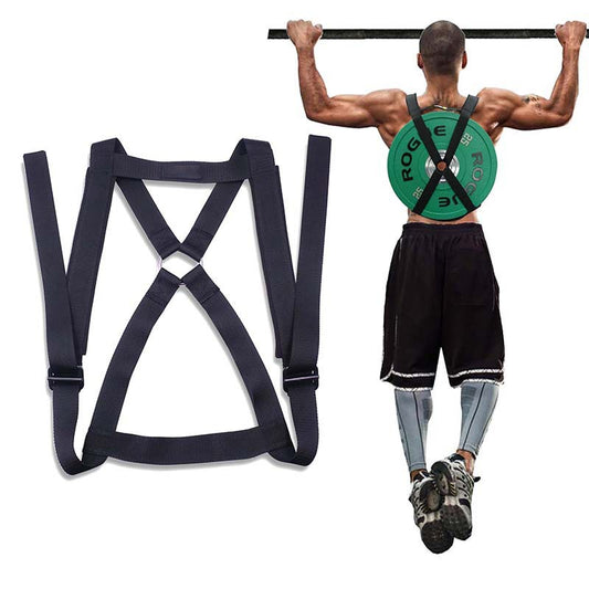 Weightlifting Belt With Weight Plates For Fitness Training