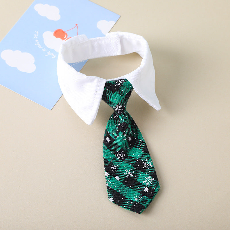 Pet Tie Saliva Towel British Style Gentleman