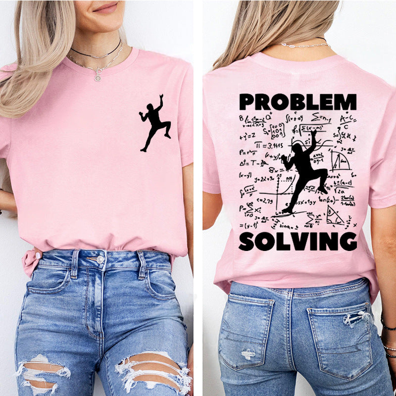 Climbing Problem-Solving Graphic T-Shirt