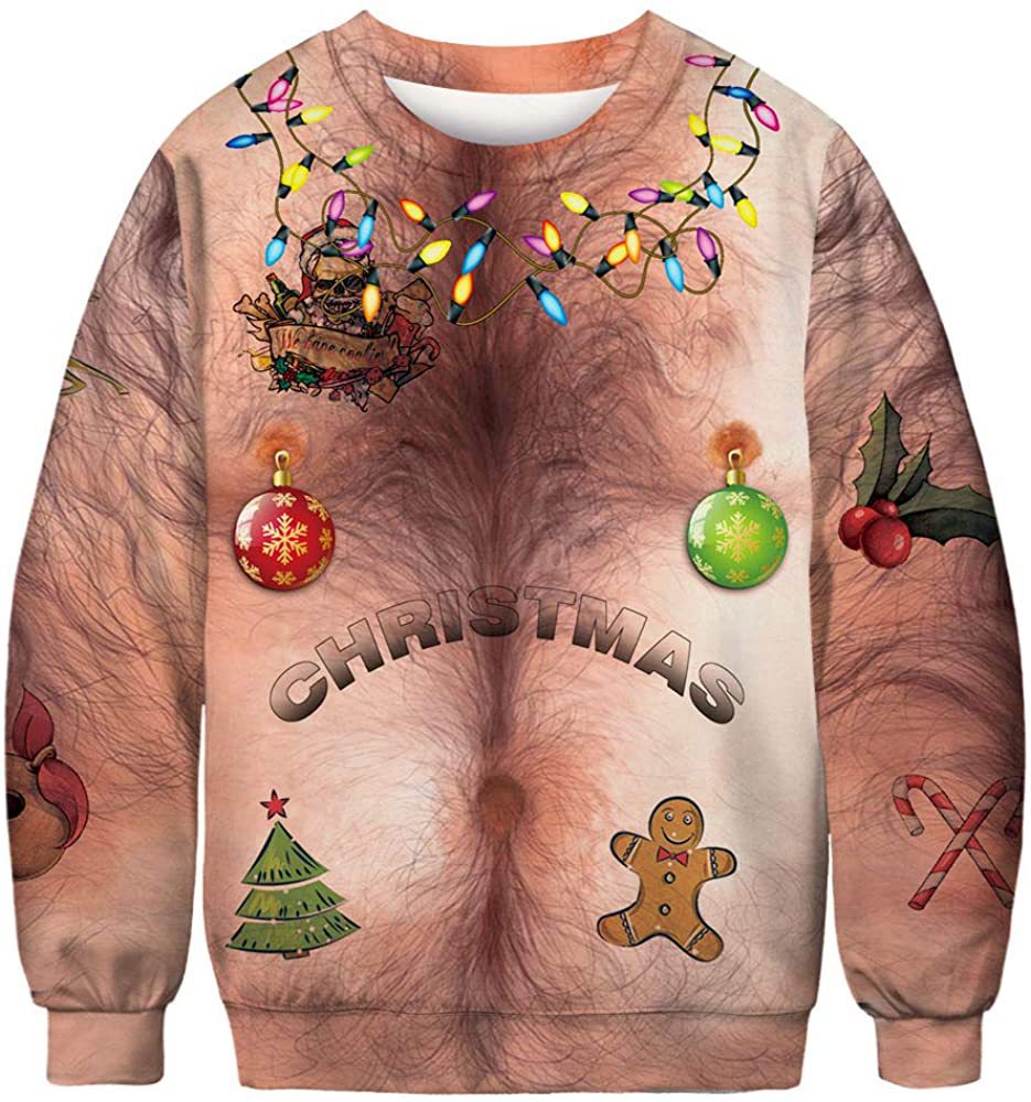 Halloween Digitalprintet Rundhalset Sweater Til Mænd Og Kvinder