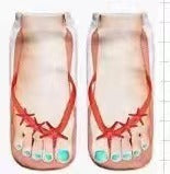 printed Flip-flop Toe Socks 3D-