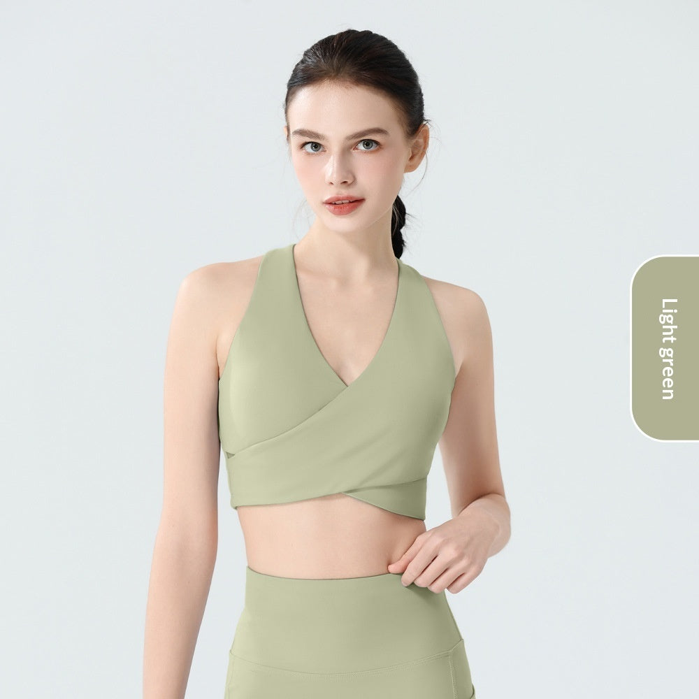 Shock-Resistant Push-Up Yoga Sports Bra Top For Fitness