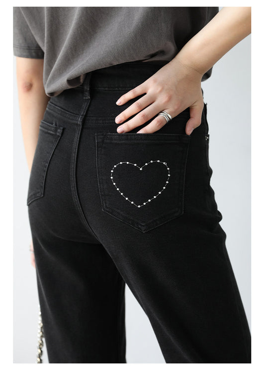 Loving High-waisted Slim Women's Bootcut Jeans