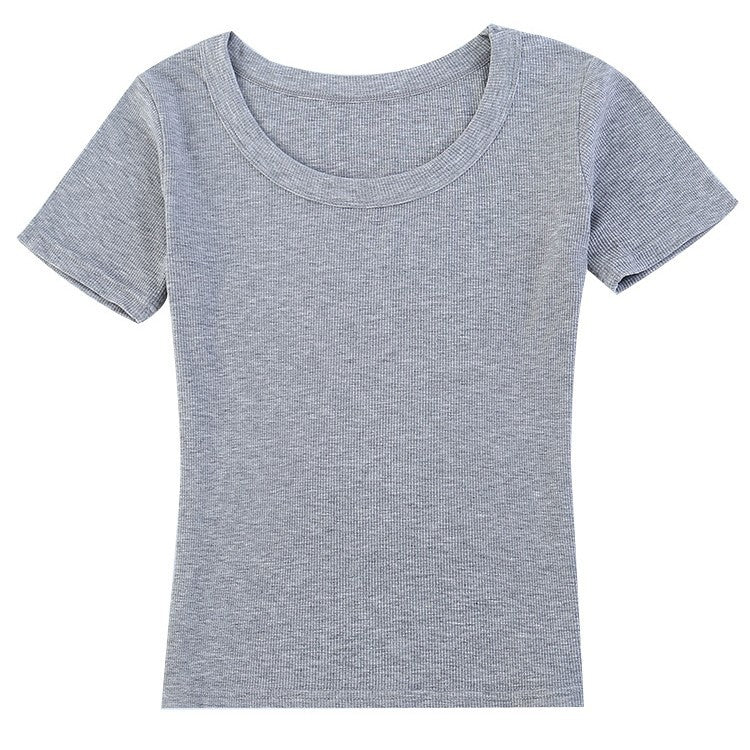 Rayon Hvid T-shirt Korte ærmer til Kvinder