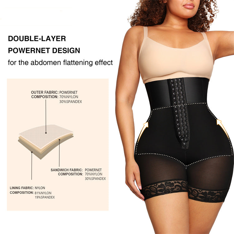 Breasted      3    Bodybuilding Girdle High Waist Belly Contracting And Hip Lifting Pants