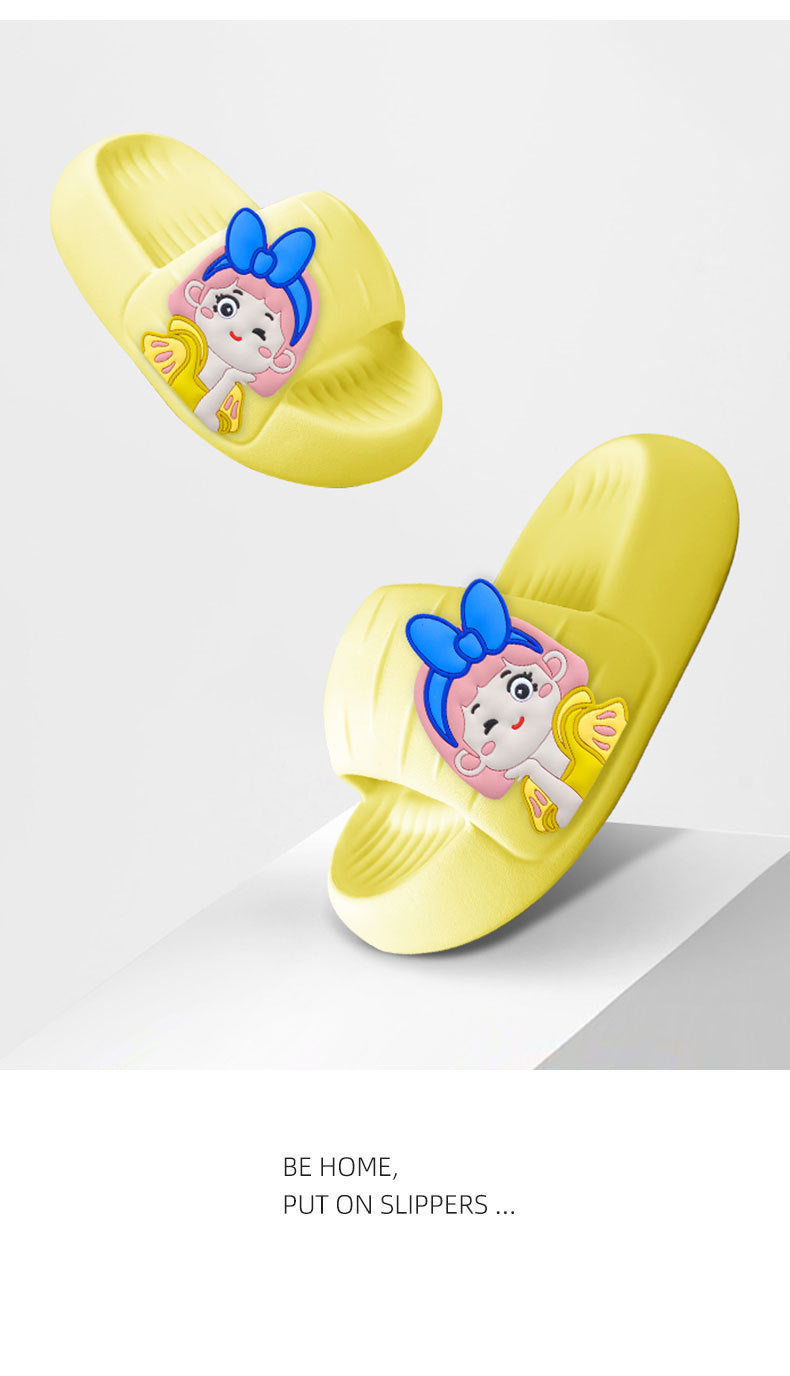 Princess Elsa High-grade Sandals Women's Summer Household Thick-soled Non-slip EVA Slip-on Slippers Women's Outer