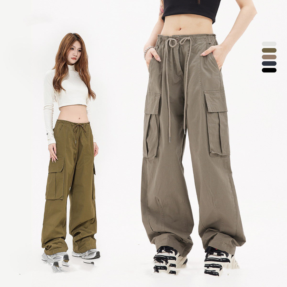 Waste Soil Style Maillard Overalls Fashion Brand Wide-leg Overalls