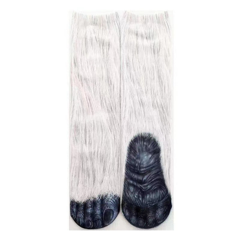 3D Animal Paw Tube Socks Funny Creative