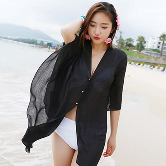 Chiffon Variety Shawl Multi-functional Sunscreen Scarf