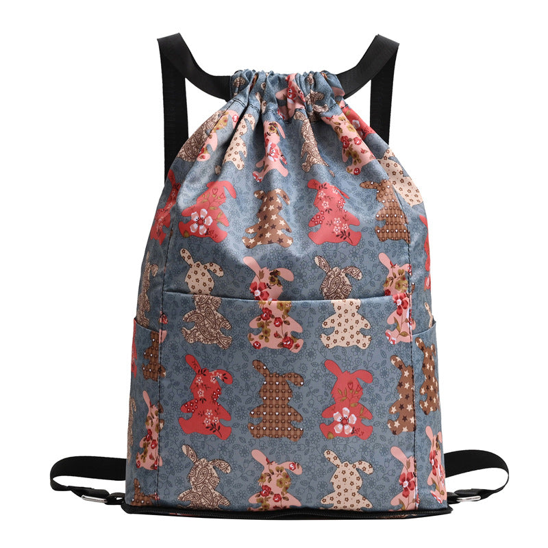 Women's Stylish And Portable Foldable Basketball Drawstring Bag