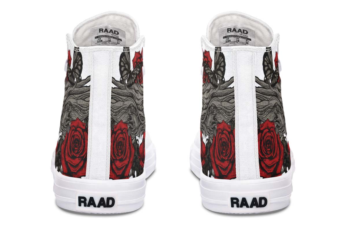Printed Couple High-top Canvas Shoes