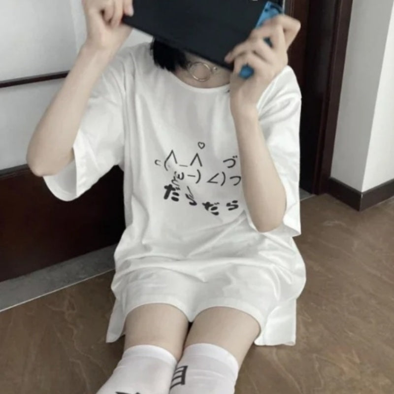 Summer Loose Cute T-shirt Women's Casual Top