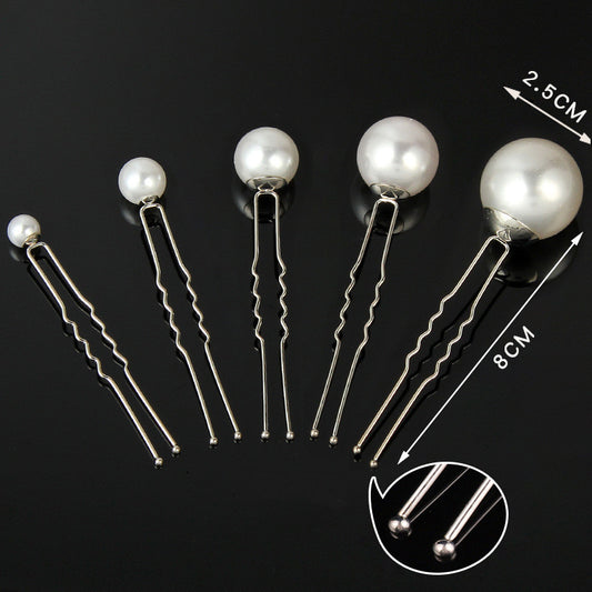 Pearl Hairpin Temperament Ball Head Girls