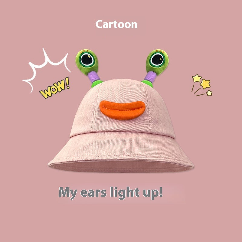 Spring And Summer Cute New Cartoon Frog Fisherman Hat