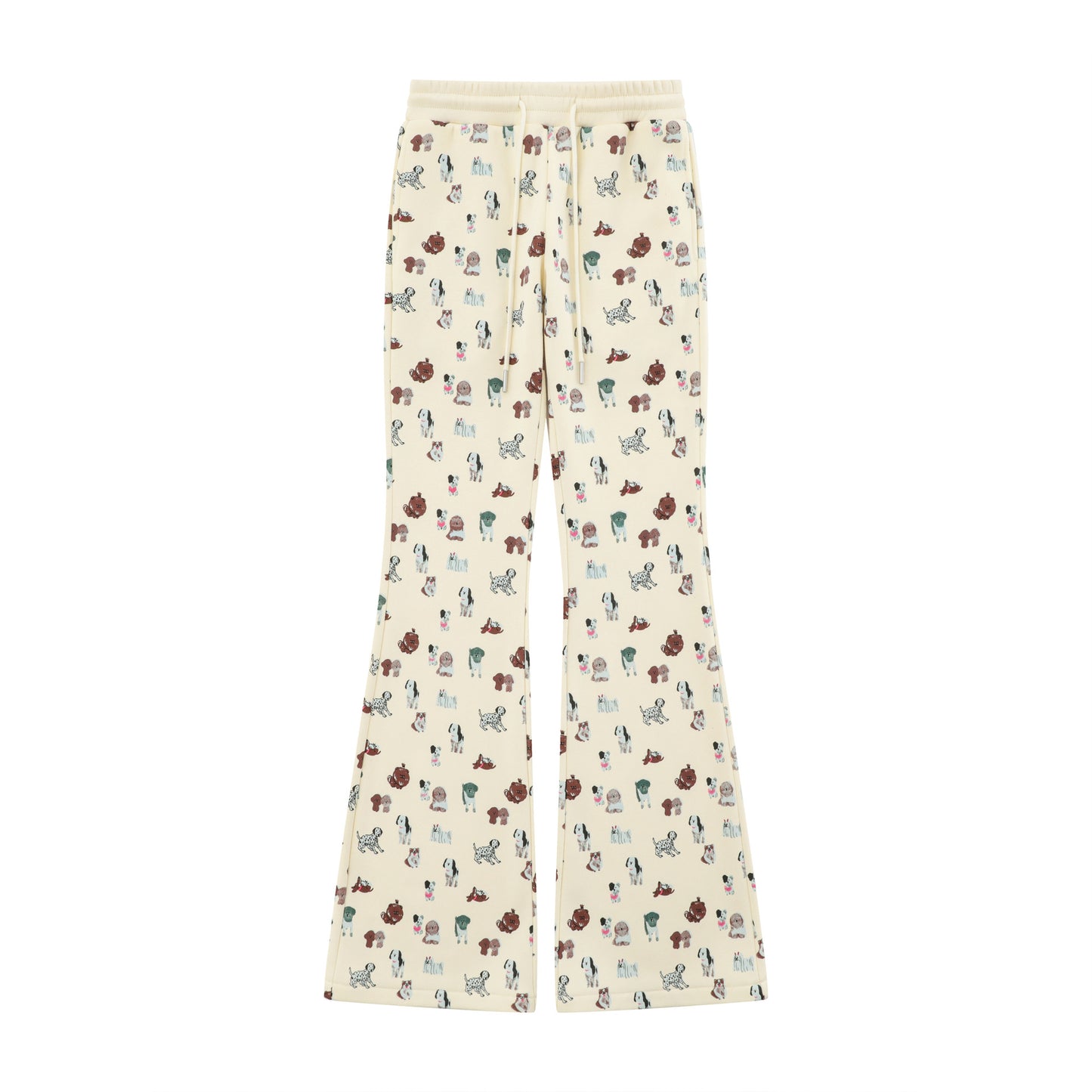 Elastic Waist Printed Sweatpants Sports Loose