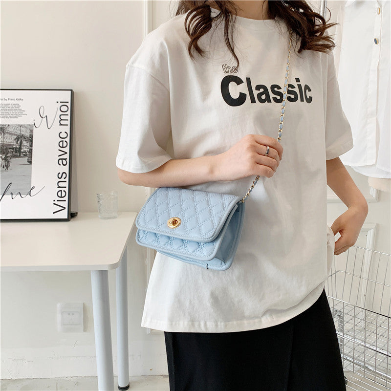 Women's Fashionable And Versatile Texture Shoulder Small Square Bag