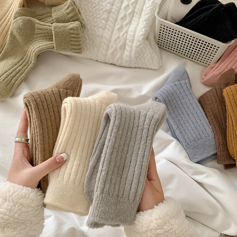 Women's Warm Wool Socks Fleece-lined