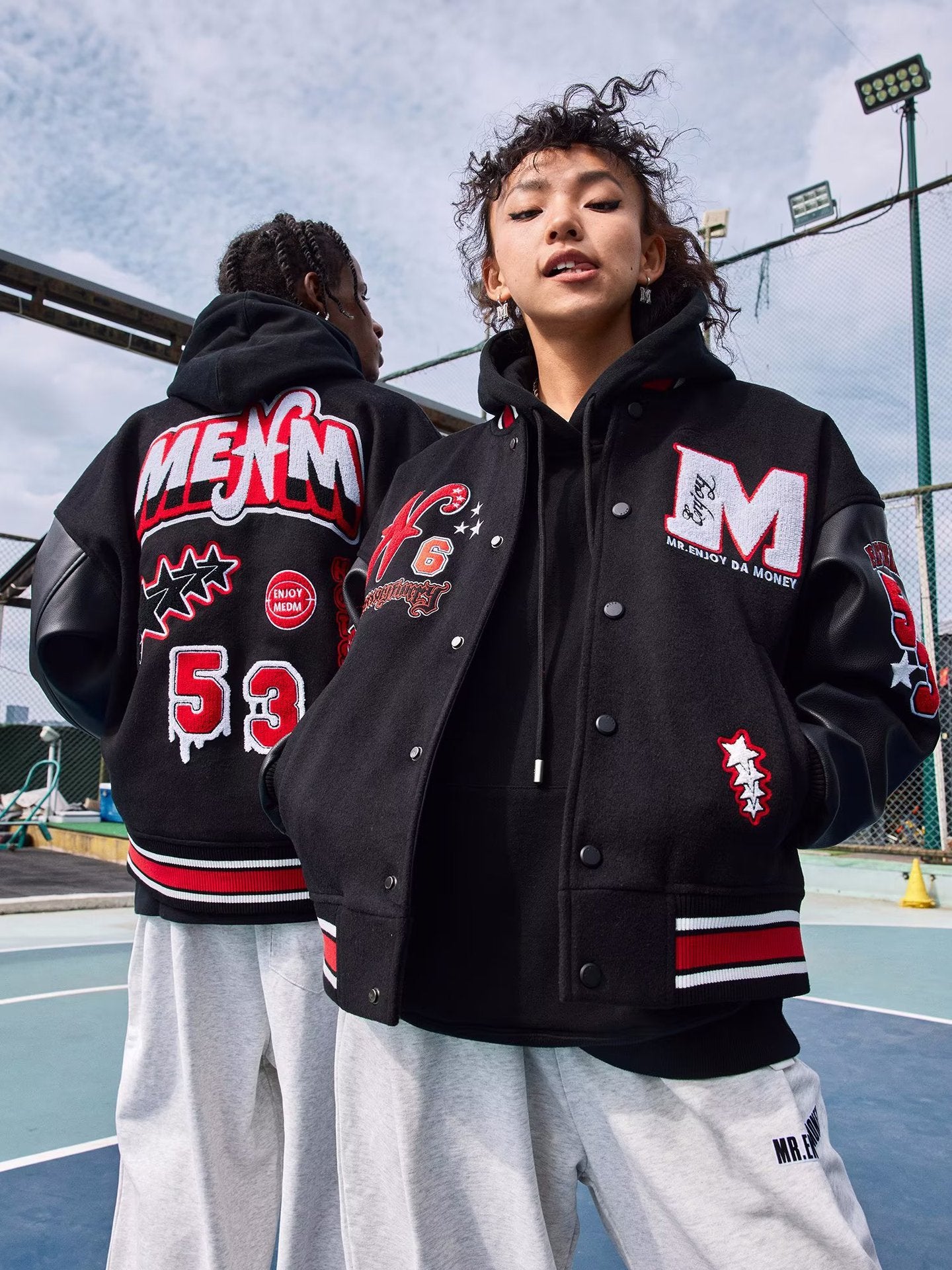 Amerikansk baseballuniform til mænd og kvinder