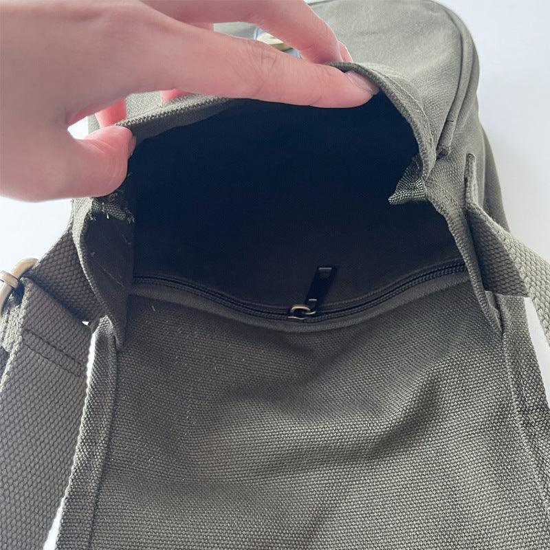 Kunstnerisk Nationalstil Ny Student Crossbody Retro Afslappet Lærredstaske