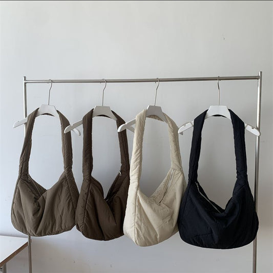 Large Capacity Autumn And Winter New Sponge Bag For Women