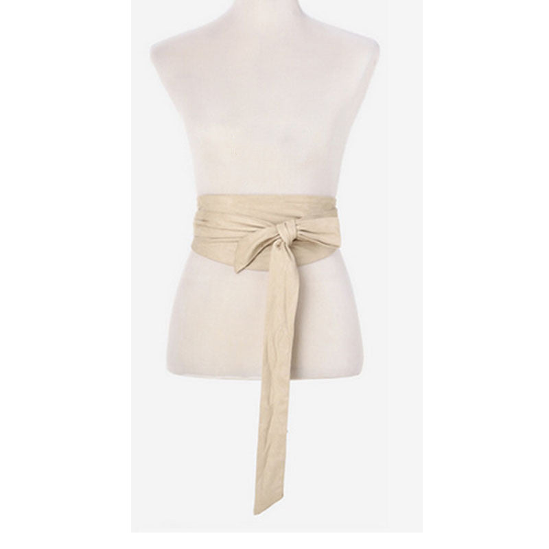 Ladies Cloth Wide Belt All Match Retro