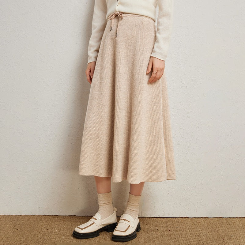 Fashionable Cashmere Knitted Skirt For Women