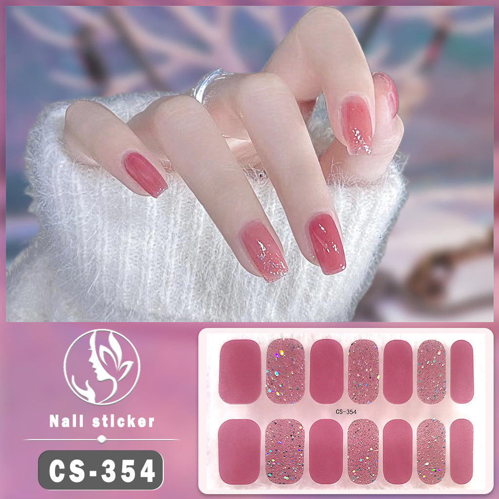 Waterproof Solid Color Nail Art Nail Shaped Piece