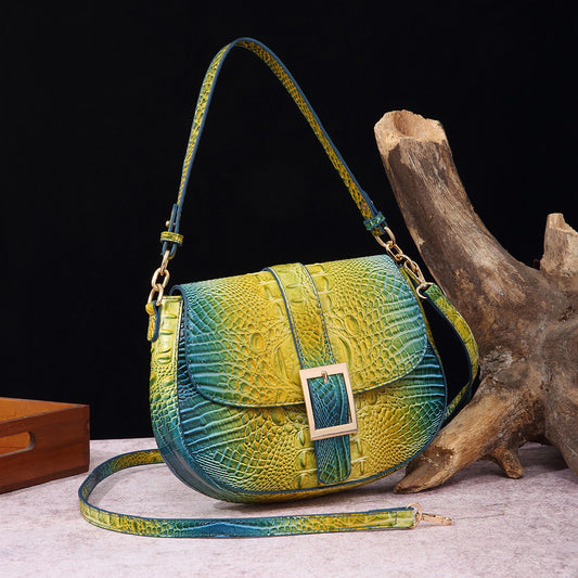 Handheld armpit crossbody baguette women's bag