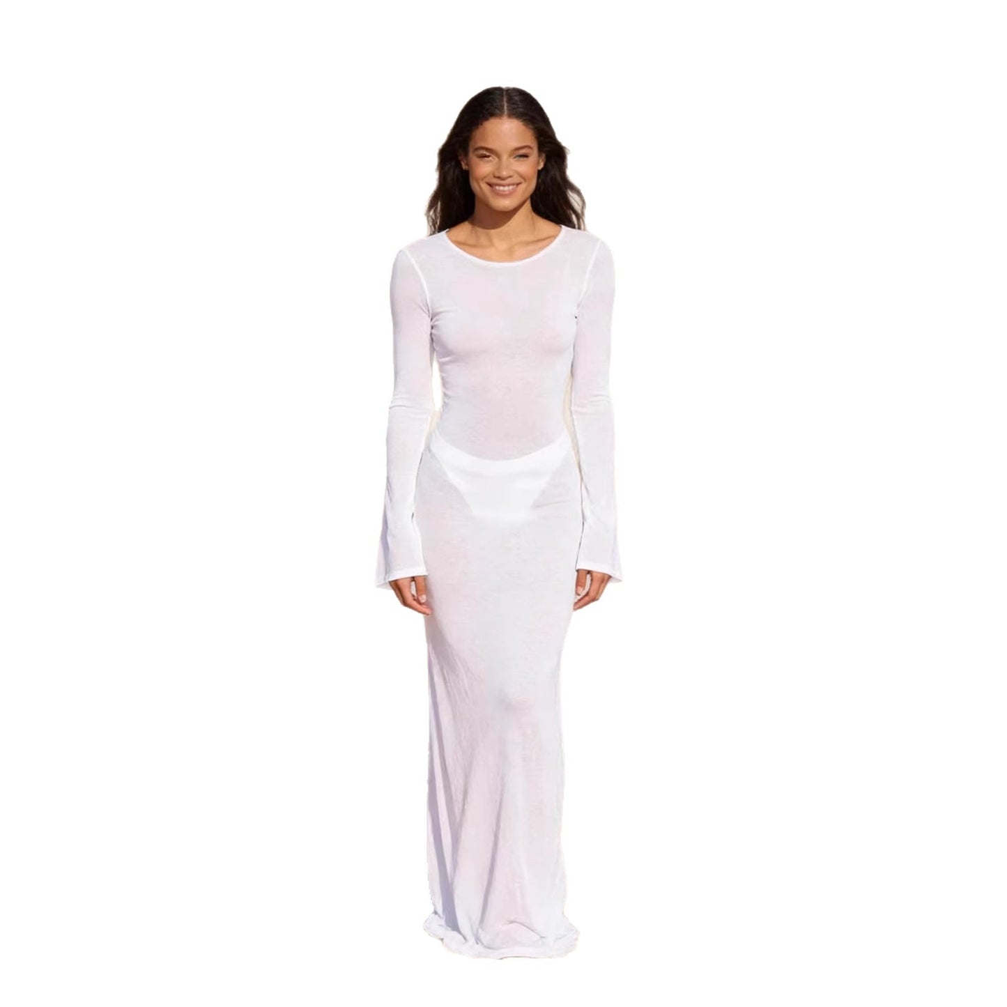 Solid Color Sexy Slim Fit Womens Dress