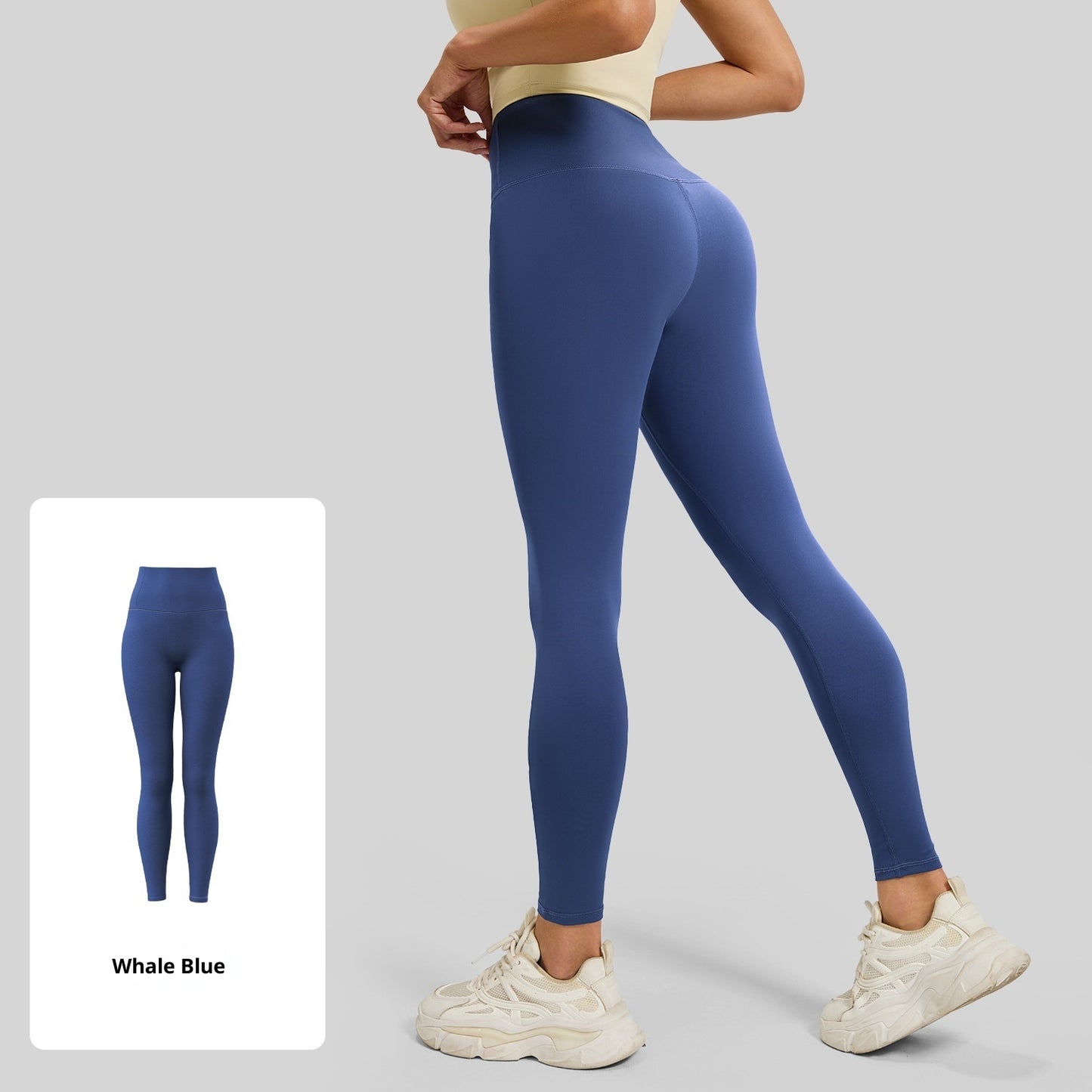 Peach High Waist Hip Lift Stretch Nude Feel Outerwear