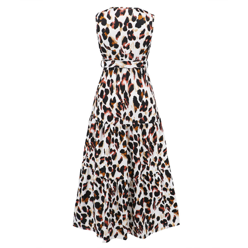 Beautiful Leopard Print Long Dress
