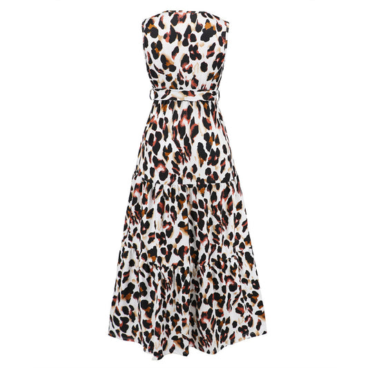Beautiful Leopard Print Long Dress
